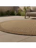 KADIMA DESIGN Teppich Outdoor Waschbar Einfarbig DAFNE Strapazierfähig OEKO-TEX in Braun