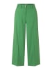 More & More weite, verkürzte Anzughose in green