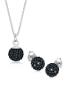 Elli Schmuckset 925 Sterling Silber in Schwarz