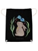 Mr. & Mrs. Panda Stoffbeutel Hase Blume ohne Spruch in Schwarz
