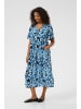 Kaffe Kleid KAjessi Loose fit in Blue Graphic Flower