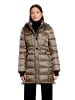 Gil Bret Winterjacke mit abnehmbarer Kapuze in Dark Earth