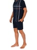 NORMANN kurzarm Schlafanzug Shorty Pyjama - 80486 in navy