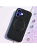 cadorabo Hülle für Apple iPhone 16 Glitzer Schutzhülle in Schwarz