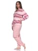NORMANN Frottee Schlafanzug Bündchen Streifen - 81761 in rosa