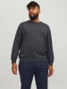 JACK & JONES PLUS Strickpullover in Dark Grey Melange