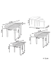 Beliani 3er-Set Couchtisch PARALIA in Naturfarben/Beige