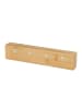 relaxdays Schlüsselbrett in Natur - (B)29,5 x (H)4 x (T)6 cm
