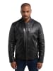 Carlo Colucci Lederjacke Daum in Schwarz