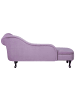 Beliani Chaiselongue NIMES in Violett/Schwarz - (W) 169 x (H) 79 x (L) 65 cm
