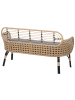 Beliani Gartenbank PRATELLO in /Beige/Grau - (W) 122 x (H) 79 x (L) 59 cm