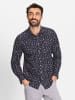 WITT WEIDEN Langarmhemd in marine-bedruckt