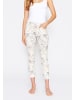 ANGELS  7/8 Jeans Jeans Ornella mit Palmen-Print in naturweiss