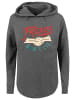 F4NT4STIC Oversized Hoodie Stranger Things Friends Dont Lie Hands in charcoal