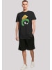 F4NT4STIC Long Cut T-Shirt Looney Tunes Marvin The Martian Face in schwarz