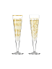 RITZENHOFF 2er Set Champagnergläser Goldnacht 205 ml in gold