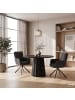 home24 home24 drehbarer Armlehnenstuhl 2er-Set im modernen Stil in Dunkelgrau