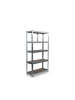 relaxdays Schwerlastregal in Silber - (B)50 x (H)180 x (T)30 cm
