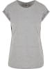 Urban Classics Urban Classics Damen Ladies Extended Shoulder Tee in grey