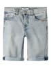 name it Long Shorts in light medium blue denim