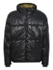 BLEND Warm Wattierte Winter Jacke  Glänzender Basic Puffer Blouson in Schwarz