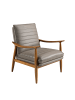 Angel Cerdá Sessel 5130 in Grau / Honig – (B)73 x (H)83 x (T)91 cm