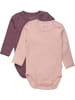 Minymo Kinder Langarmbody "Body LS (2-pack)" in Rosa