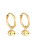 Elli Ohrringe 925 Sterling Silber Evil Eye in Gold