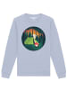 wat? Apparel Sweatshirt Zelten in Serene Blue