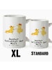 Mr. & Mrs. Panda XL Tasse Fuchs Bester Verlobter der Welt mit Sp... in Weiß