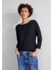 Street One Langarmshirt in deep blue