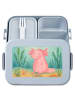 Mr. & Mrs. Panda Lunch Box Axolotl Niedlich Design ohne Spruch in Blau Pastell