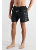 Bugatti Badeshorts Amalfi in schwarz-dunkel-uni