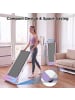 ABRIHOME Laufband in Lila mit 15% Steigung 150 kg und Fernbedienung