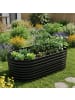 relaxdays Hochbeet in Schwarz - (B)160 x (H)80 x (T)80 cm