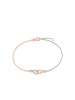 Amor Armband Silber 925, rhodiniert+rosévergoldet in Bicolor