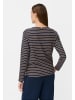 Camel Active Langarm-T-Shirt aus Bio-Baumwolle in Blau gestreift