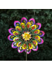 MARELIDA XXL Doppel Windrad bunt Windspiel H: 1,83cm in bunt
