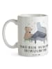 Mr. & Mrs. Panda Mug Klavier Tasten mit Spruch in Weiß