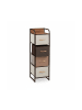 relaxdays Schubladenschrank in Braun - (B)31 x (H)99,5 x (T)31,5 cm