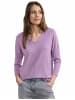 Cecil V-Kragen Pullover für Damen in Lila