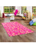 Snapstyle Kinder Spiel Teppich Schmetterling in Pink