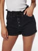ONLY Kurze Bermuda Denim Jeans Shorts mit elastischem Bund ONLCUBA in Schwarz