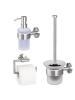 bremermann Badezimmer Zubehör-Set PIAZZA 3tlg. ca. 14,5 x 35 x 11,5 cm (B/H/T)