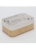 BOXIMO Aufbewahrungskörbe in beige