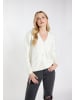 DreiMaster Damen Strickjacke in Wollweiss