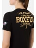 Boxeur des Rues T-Shirt Iconic Logo in Black-Gold