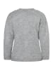 More & More cosy, bestickte Strickjacke in silvergrey melange
