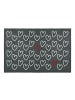 GMD Living Fußmatte GRETTSTADT mit Herzen in Farbe Grau