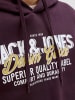 Jack & Jones Kapuzenpullover in Plum Perfect